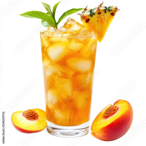 Pineapple Peach Iced Tea 