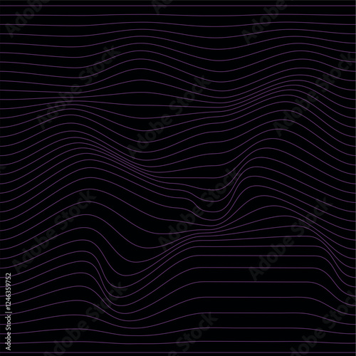 visually striking design featuring a distorted vertical grid pattern combined with a flower text pattern, inspired by Y2K Retrowave aesthetics