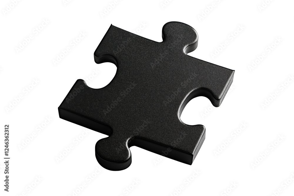 Simple Yet Detailed Puzzle Piece for Logic and Strategy Games Isolated on Transparent Background Simple Yet Detailed Puzzle Piece for Logic and Strategy Games Isolated on Transparent Background