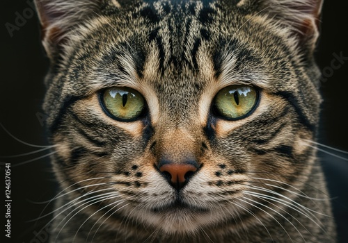beautiful cat portrait close up