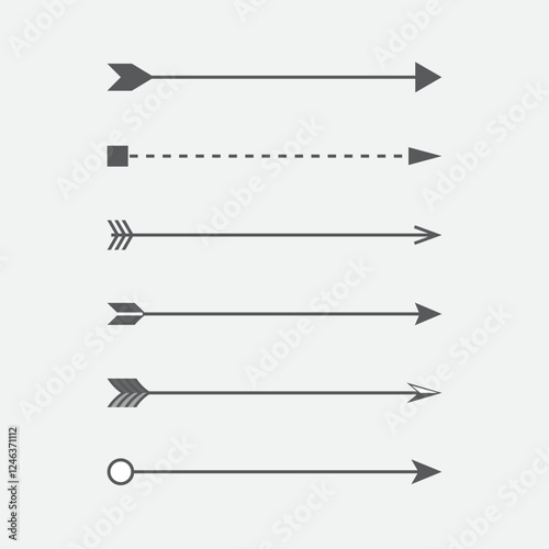 arrow, vector, arrow, design, banner, ribbon, illustration, element, line,