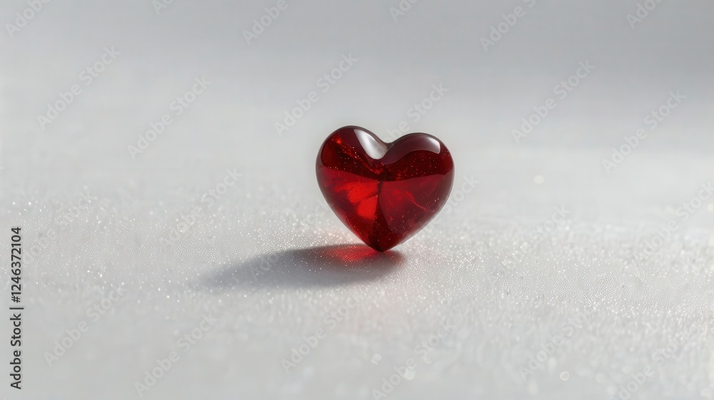 Fototapeta premium heart, love, valentine, shape, symbol, romance, red, day, isolated, valentines, celebration, holiday, romantic, passion, heart shape, decoration, candy, glass, wedding, 3d, sweet, gift, valentine's da