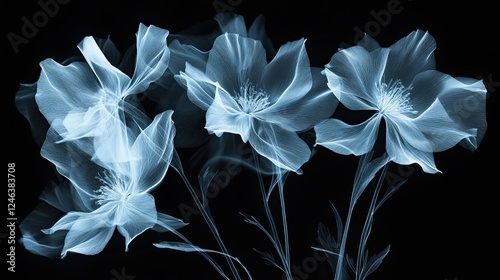 X-Ray Floral Delights: Intricate Botanical Art