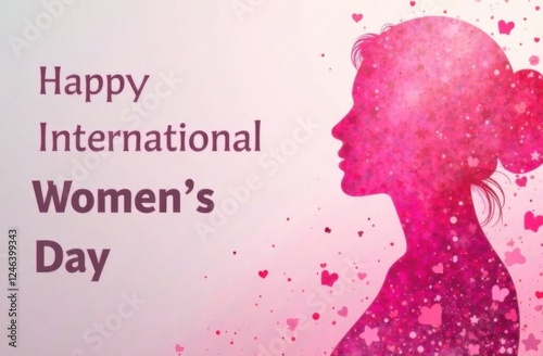 Background with space for text on the theme of International Women's Day