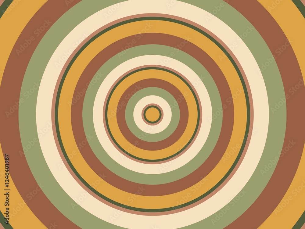 Geometric abstract background with concentric circles in warm earth tones. Geometric abstract background with concentric circles in warm earth tones.