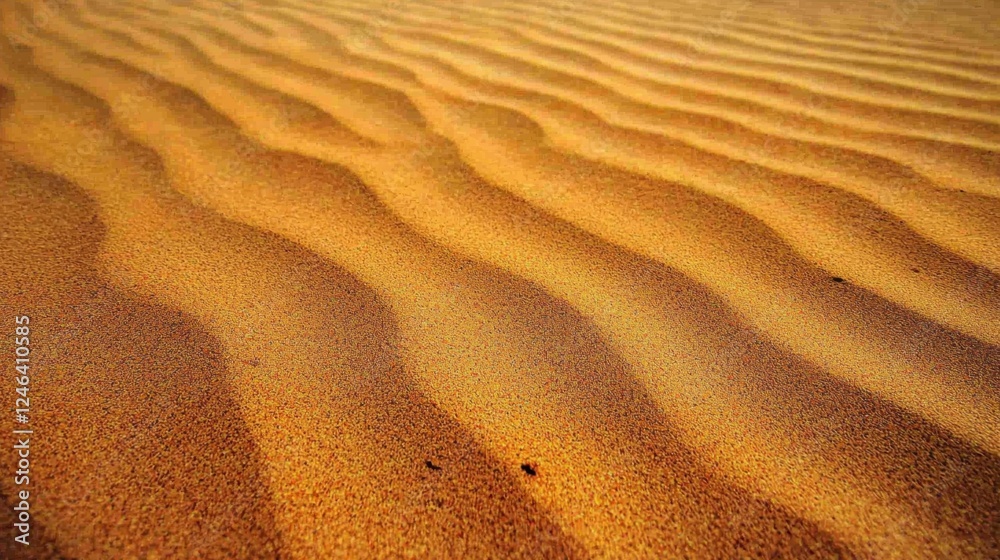 Smooth Sand Dunes with Gentle Waves Captured in Soft Light Smooth Sand Dunes with Gentle Waves Captured in Soft Light