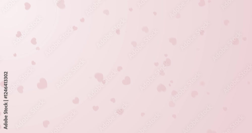 Backgroud Loop With Pastel Pink Confetti Rain Of Heart Shape. Looped Animation of Pink Hand Drawn Heart Shaped Confetti Falling Down On A Light Pink Gradient Horizontal Background. Backgroud Loop With Pastel Pink Confetti Rain Of Heart Shape. Looped Animation of Pink Hand Drawn Heart Shaped Confetti Falling Down On A Light Pink Gradient Horizontal Background.