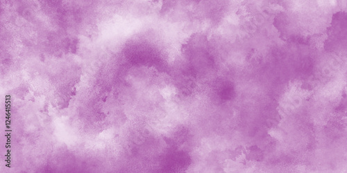 purple winter vector watercolor art background with clouds, abstract blue Soft cumulus cloudscape sky, abstract grunge background with smoke, Aquarelle painted fresh and cloudy sky with clouds.