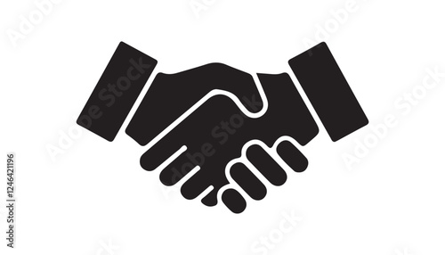 Handshake icon set. business handshake. contact agreement, partnership handshake vector. business deal icon Vector illustration eps 10