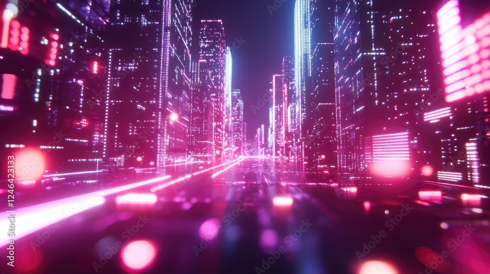 Artificial intelligence-powered networking with glowing algorithms. Artificial intelligence-powered networking with glowing algorithms.