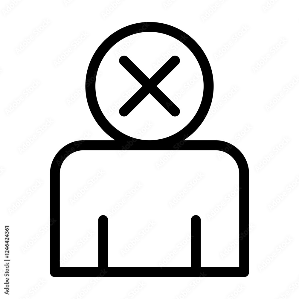 Obraz premium Remove User Icon