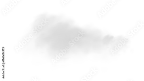 Png vector isolated smoke. White smoke texture on a transparent black background. Png Special effect of steam, smoke, fog, clouds. Transparent background. White cloudiness, mist, smog, dust, vapor.