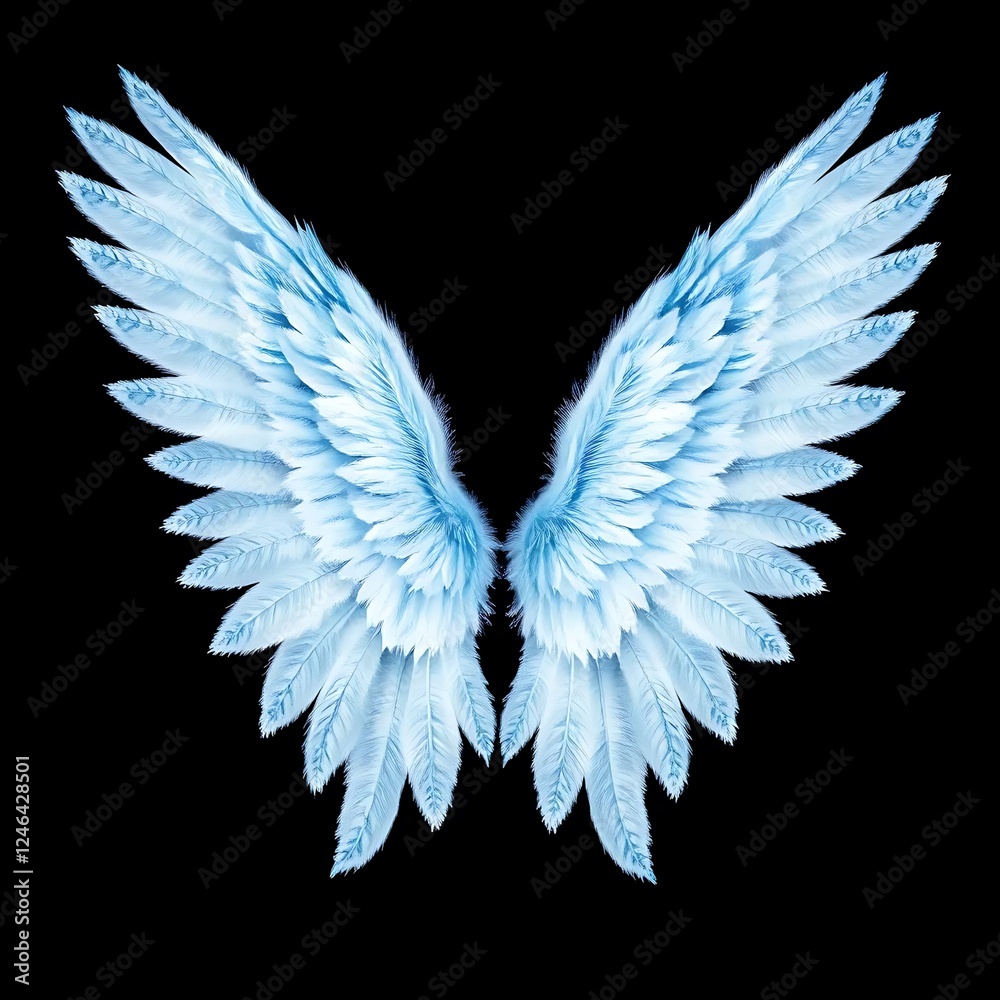 Fototapeta premium Wings ablaze with red, orange, and gold hues, like a phoenix rising from the ashes.