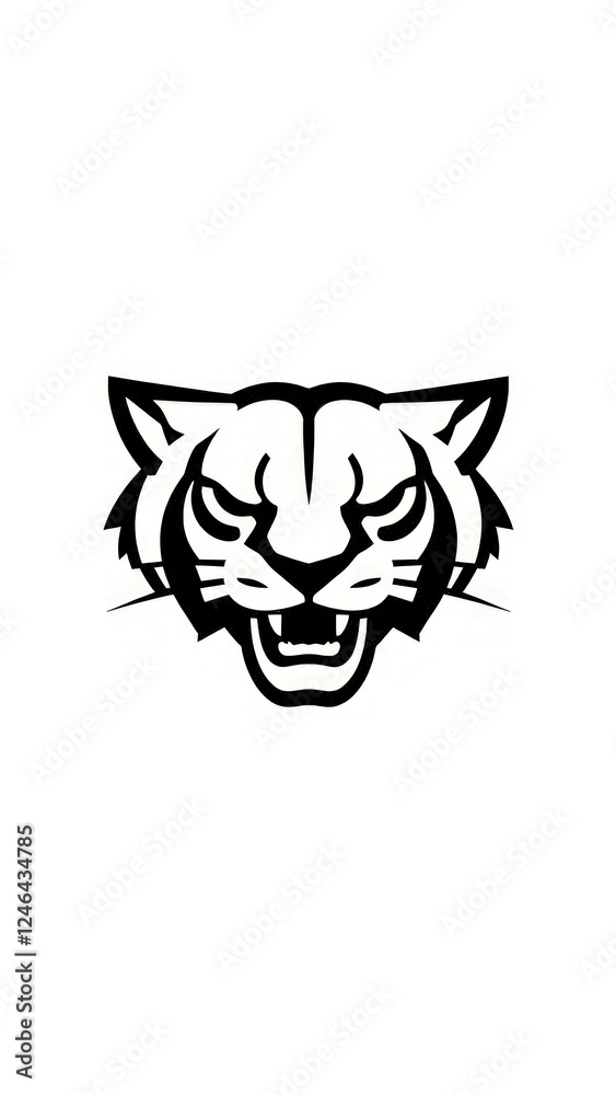Cougar minimalist icon logo. Cougar minimalist icon logo.