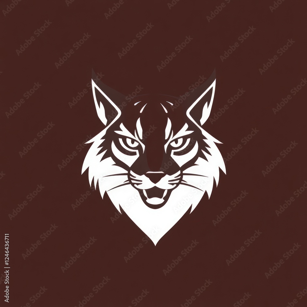 Lynx minimalist icon logo. Lynx minimalist icon logo.