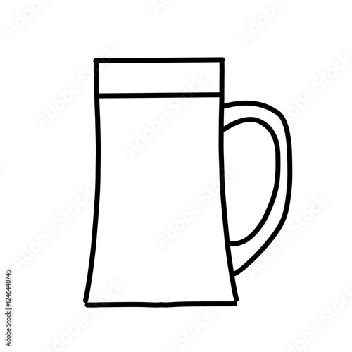 Glass line icon set