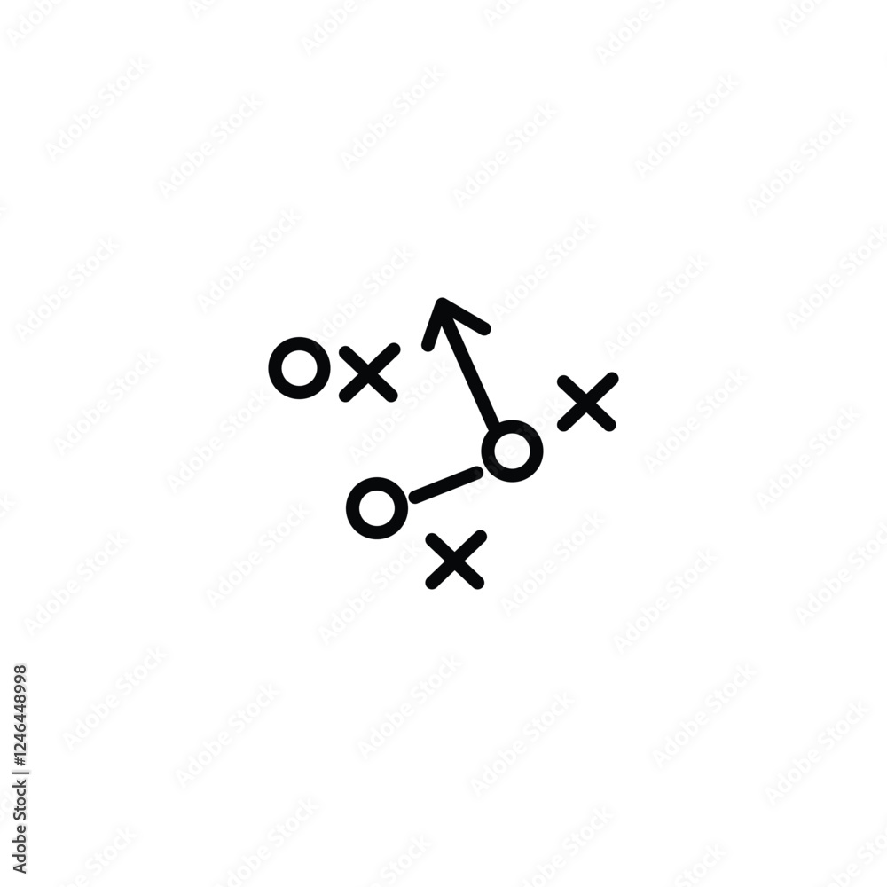 Strategy Icon Design Vector Template Illustration Strategy Icon Design Vector Template Illustration