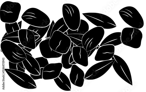 oatmeal illustration diet silhouette granola logo bowl icon breakfast outline cereal vegan food muesli healthy grain snack morning milk shape and vector graphic background