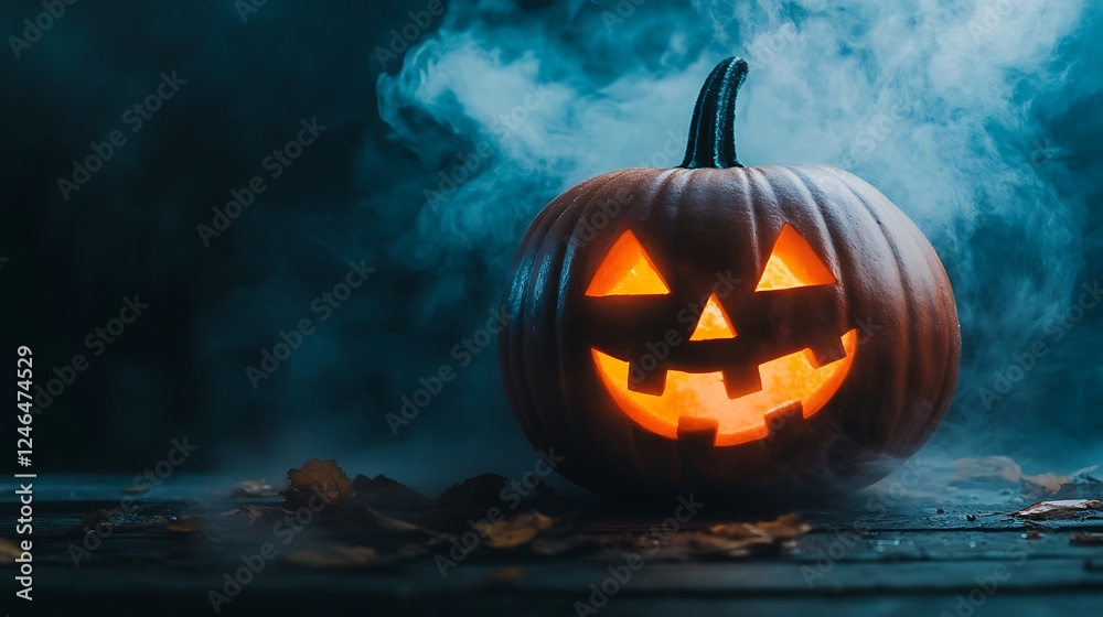 Naklejka premium Vibrant Halloween background with exceptional spooky atmosphere and crystal clear design