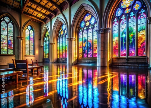 Flood ravages a historic church, submerged in water.