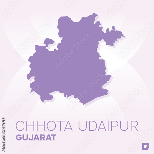  Chhota Udaipur vector map, Vector map of  Chhota Udaipur, editable eps, AI files, Vector illustration of  Chhota Udaipur vector map