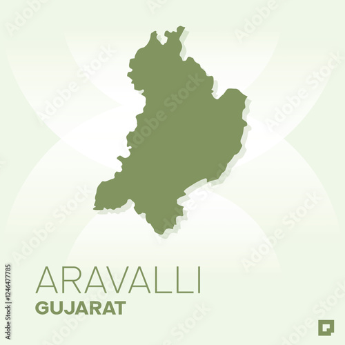 Aravalli vector map, Vector map of Aravalli, editable eps, AI files, Vector illustration of Aravalli vector map