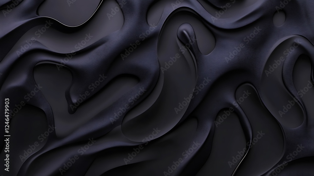 Obraz premium Dark abstract liquid texture, background design