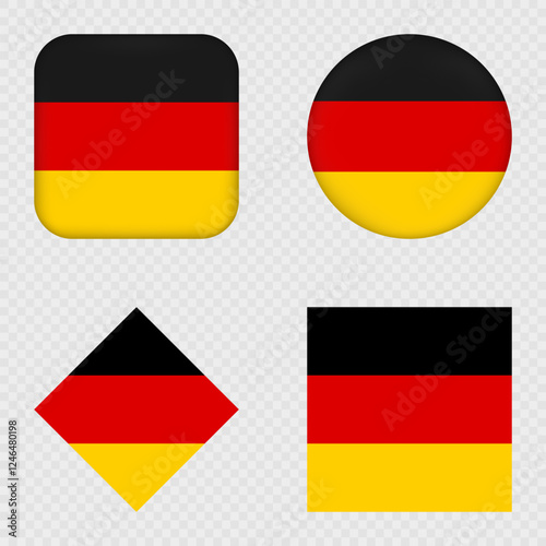 Free Download Germany Flag Icons Pack. Vector illustration. - GFXLoad