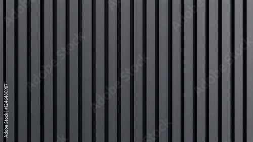 Black wall, black vertical slatted timber, metal cladding wall, solid black.