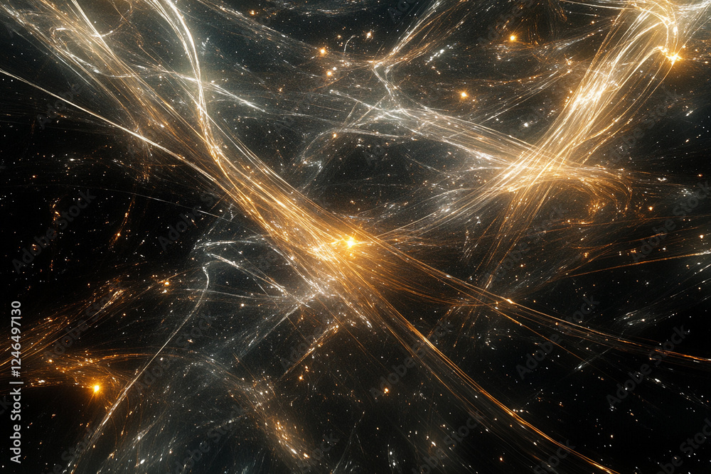 Naklejka premium Spectacular cosmic swirl of light and energy in the vast universe during a stellar phenomenon