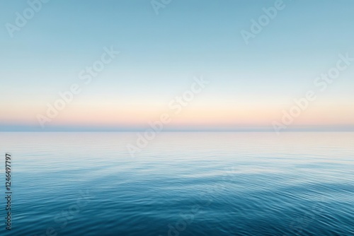 Wallpaper Mural serene gradient background transitioning from deep to light blue, creating a smooth atmospheric effect Torontodigital.ca