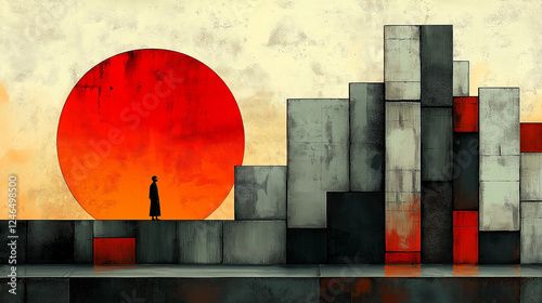 Urban Solitude: A Minimalist Journey Through Light and Shadow