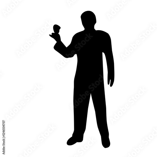 silhouette illustrations of drinking