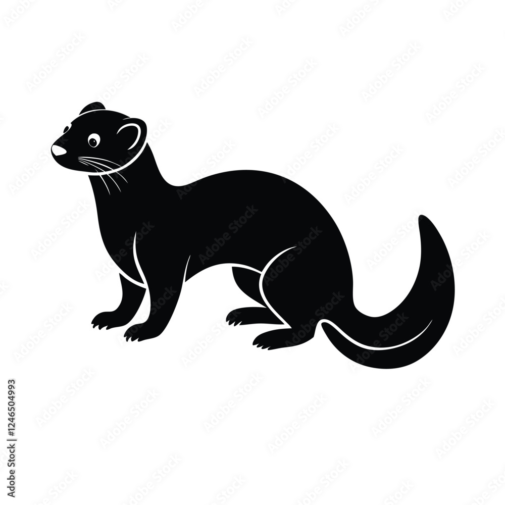 Obraz premium vector illustration of a black panther
