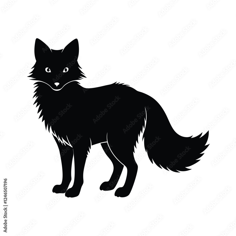 Obraz premium black cat vector illustration