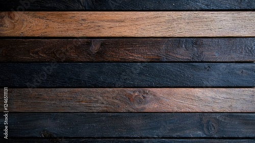 Wallpaper Mural Dark wood planks background texture Torontodigital.ca