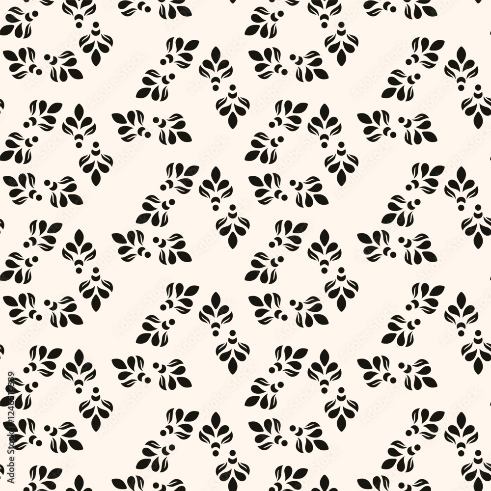 Abstract simple floral gothic style seamless pattern. Elegant minimal monochrome stylish background. Perfect for textile, wallpaper and fabrics. Abstract simple floral gothic style seamless pattern. Elegant minimal monochrome stylish background. Perfect for textile, wallpaper and fabrics.