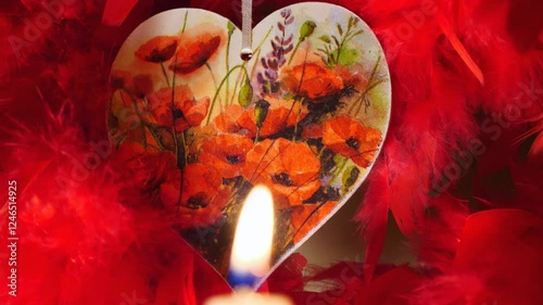 Love, heart, romance, day of love! Happy Rose Day! Valentine's Day, February 14