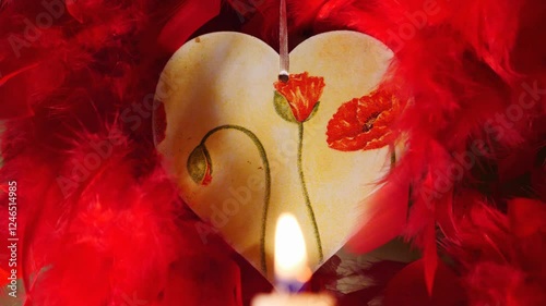 Love, heart, romance, day of love! Happy Rose Day! Valentine's Day, February 14