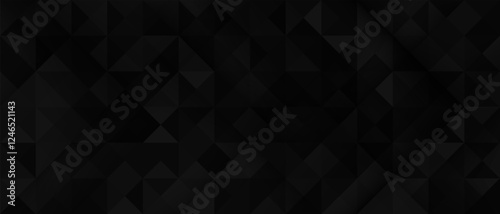 Abstract dark black geometric background