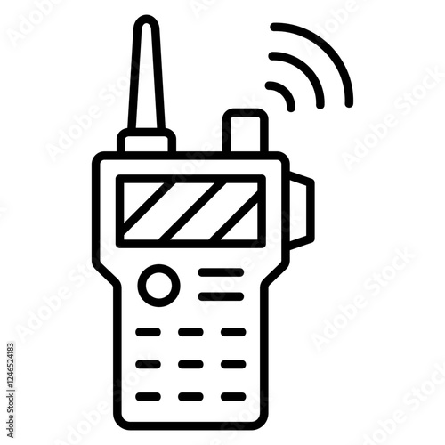 Walkie Talkie Outline Icon
