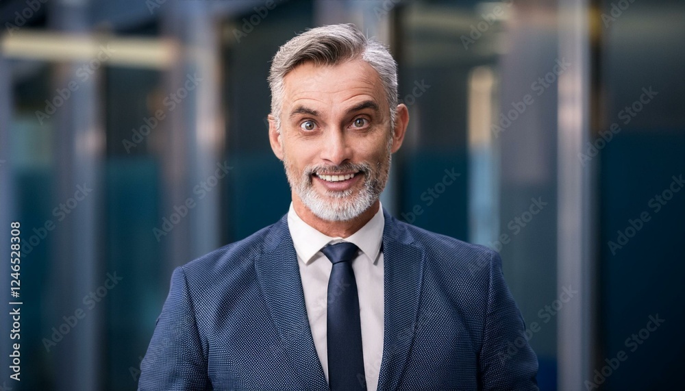 Successful mature businessman looking at camera with confidence Successful mature businessman looking at camera with confidence