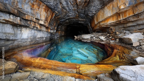 Wallpaper Mural Exploring the Majestic Beauty of Frozen Glacier Caves and Their Diverse Rock Formations in Nature Torontodigital.ca