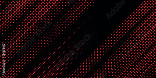 Halftone dots red and blue color pattern gradient grunge texture background. Dot pop art comic sport style vector illustration. modern background