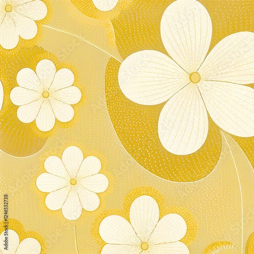 Wallpaper flower, floral, gold illustration