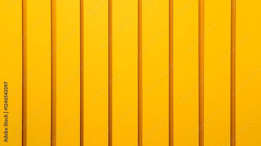 Obraz premium A vibrant yellow panel background featuring vertical lines, creating a modern and cheerful aesthetic.