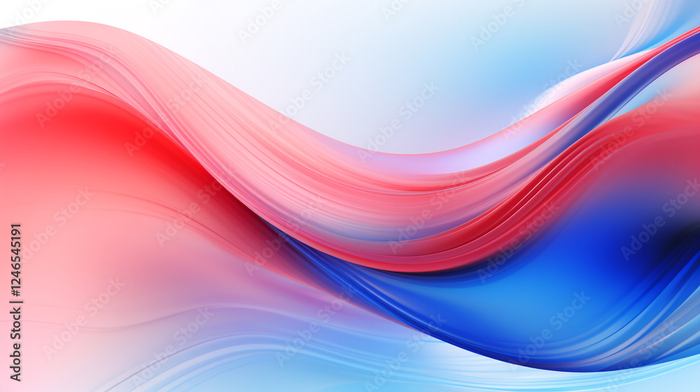 Liquid Wave Abstract in Red and Blue Liquid Wave Abstract in Red and Blue