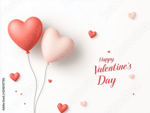 Valentine Day celebration balloon heart shape