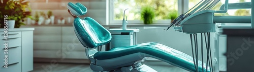 Modern Dental Clinic Interior with Comfortable Treatment Chair