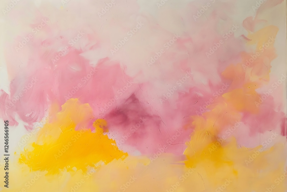 Obraz premium Fantasy cloudy sky with pastel gradient color, Abstract nature background
